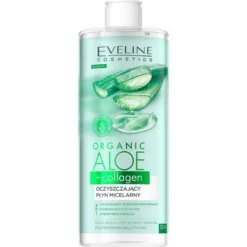 Eveline Cosmetics Organic Aloe + Collagen oczyszczający płyn micelarny 3w1 500ml