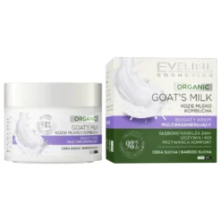 Eveline Cosmetics Organic Goat's Milk bogaty krem multiregenerujący 50ml