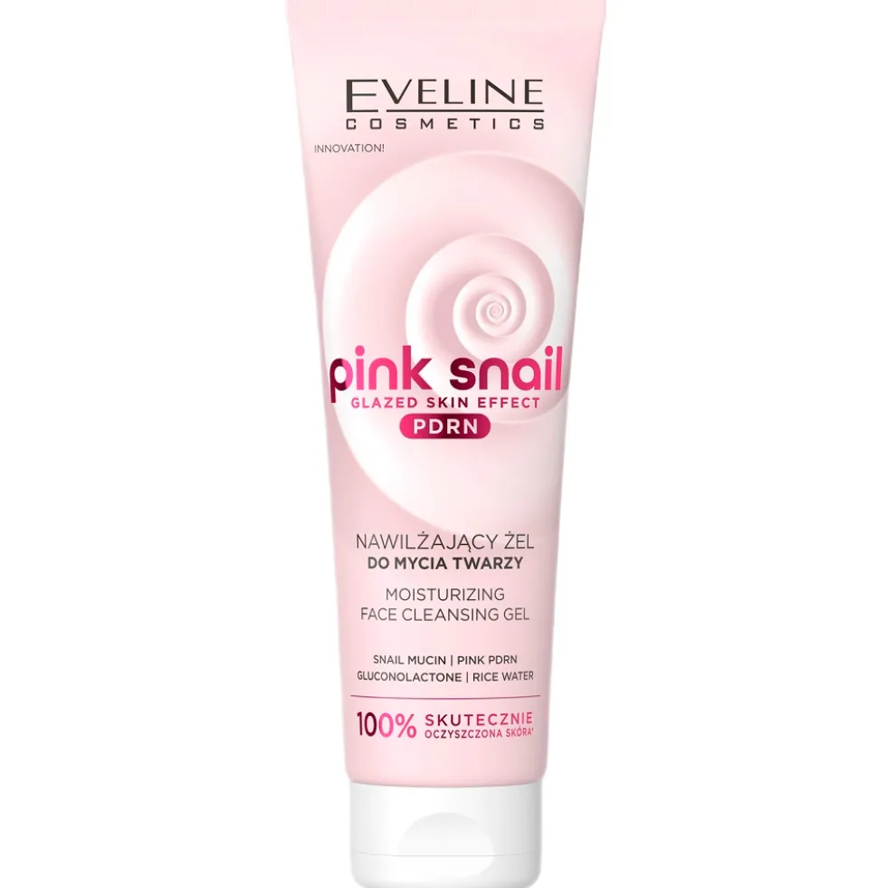 Eveline Cosmetics Pink Snail nawilżający żel do mycia twarzy 140ml