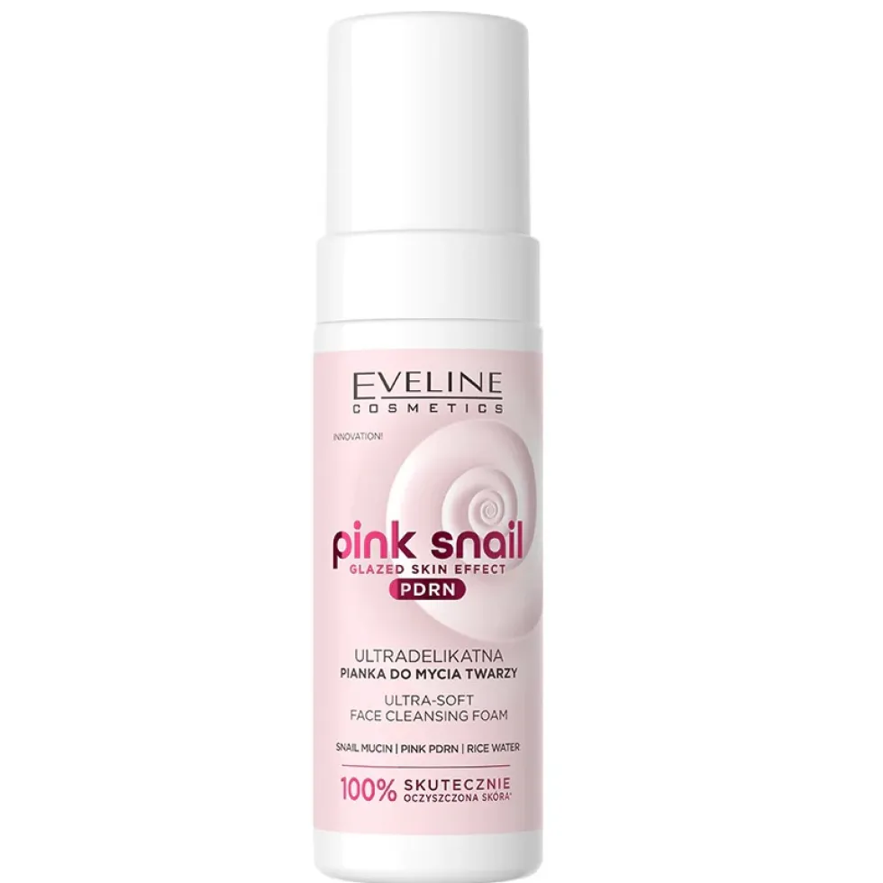Eveline Cosmetics Pink Snail ultradelikatna pianka do mycia twarzy 150ml