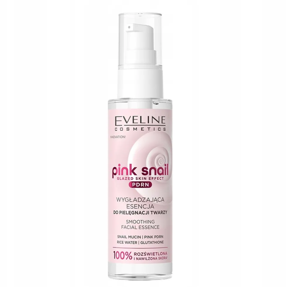 Eveline Cosmetics Pink Snail wygładzająca esencja do pielęgnacji twarzy 100ml