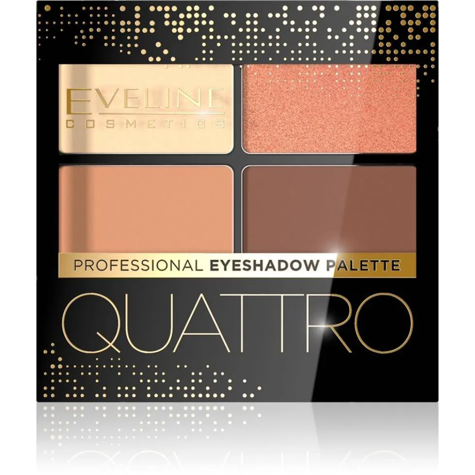 Eveline Cosmetics Quattro Professional Eyeshadow Palette paletka cieni do powiek 01 3.2g