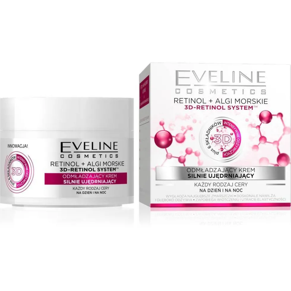 Eveline Cosmetics Retinol+ Algi Morskie odmładzający krem silnie ujędrniający dzień/noc 50ml
