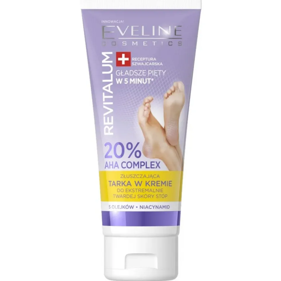 Eveline Cosmetics Revitalum złuszczająca tarka w kremie do stóp 75ml