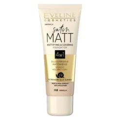 Eveline Cosmetics Satin Matt Foundation matujący podkład do twarzy 102 Vanilla 30ml