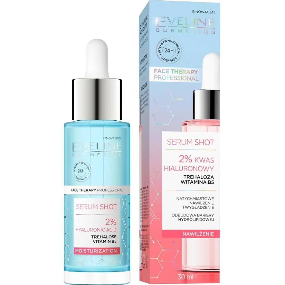 Eveline Cosmetics Serum Shot kuracja nawilżająca 2% kwas hialuronowy 30ml