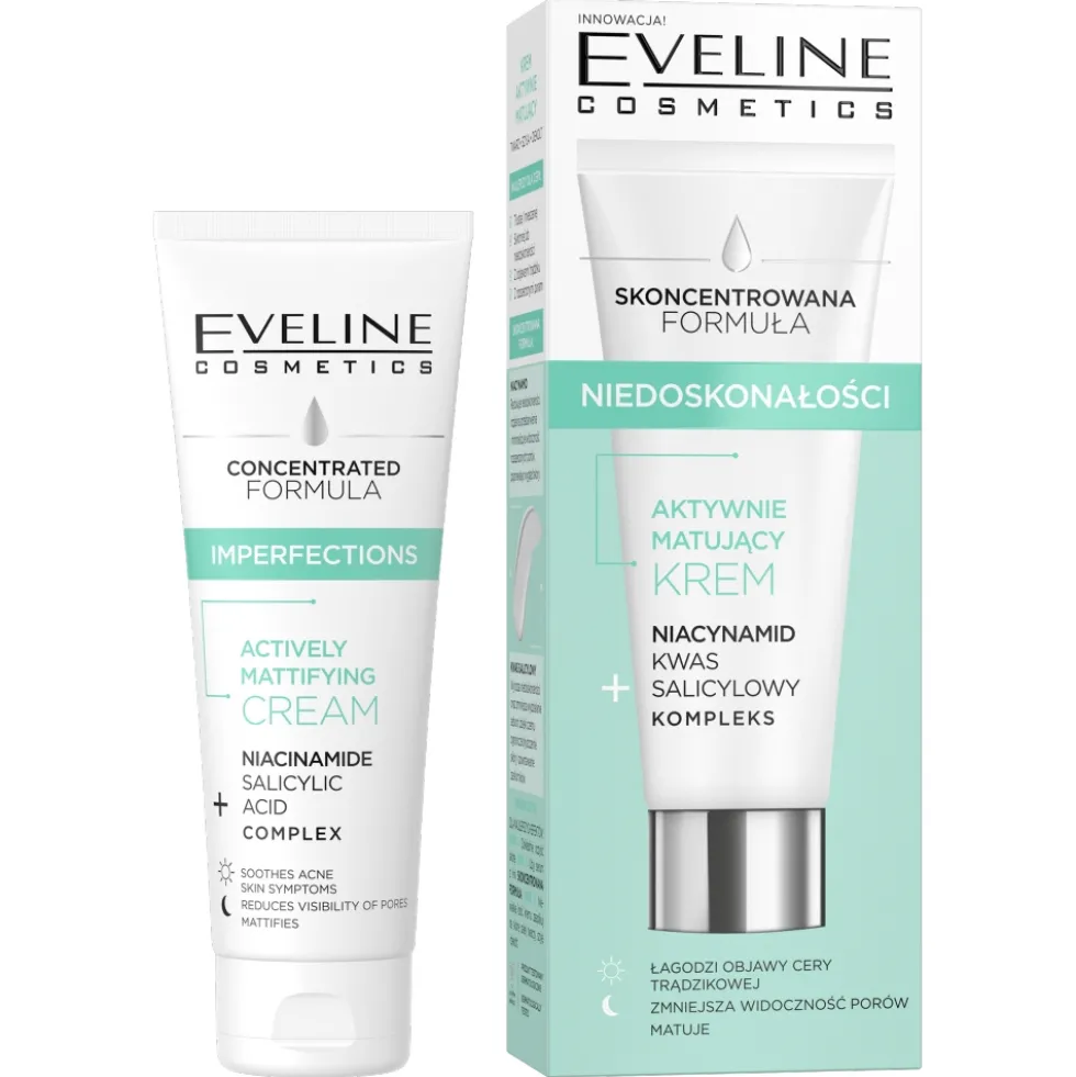 Eveline Cosmetics Skoncentrowana Formuła krem aktywnie matujący 50ml