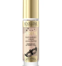 Eveline Cosmetics Variete Liquid Highlighter płynny rozświetlacz do twarzy i ciała 01 Champagne Gold 30ml