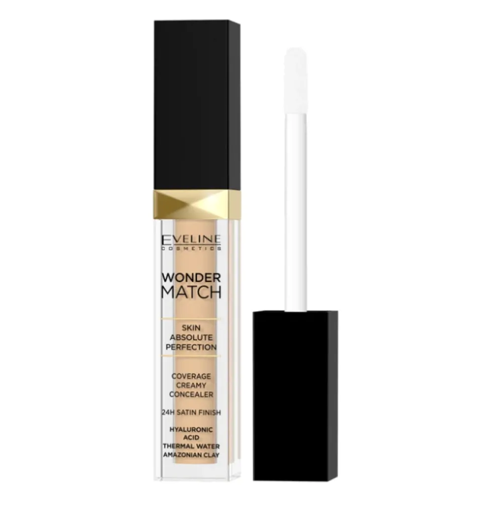 Eveline Cosmetics Wonder Match Concealer kryjący korektor w płynie 10 Light Vanilla 7ml