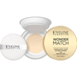 Eveline Cosmetics Wonder Match puder utrwalający z ametystowym pyłkiem 6g