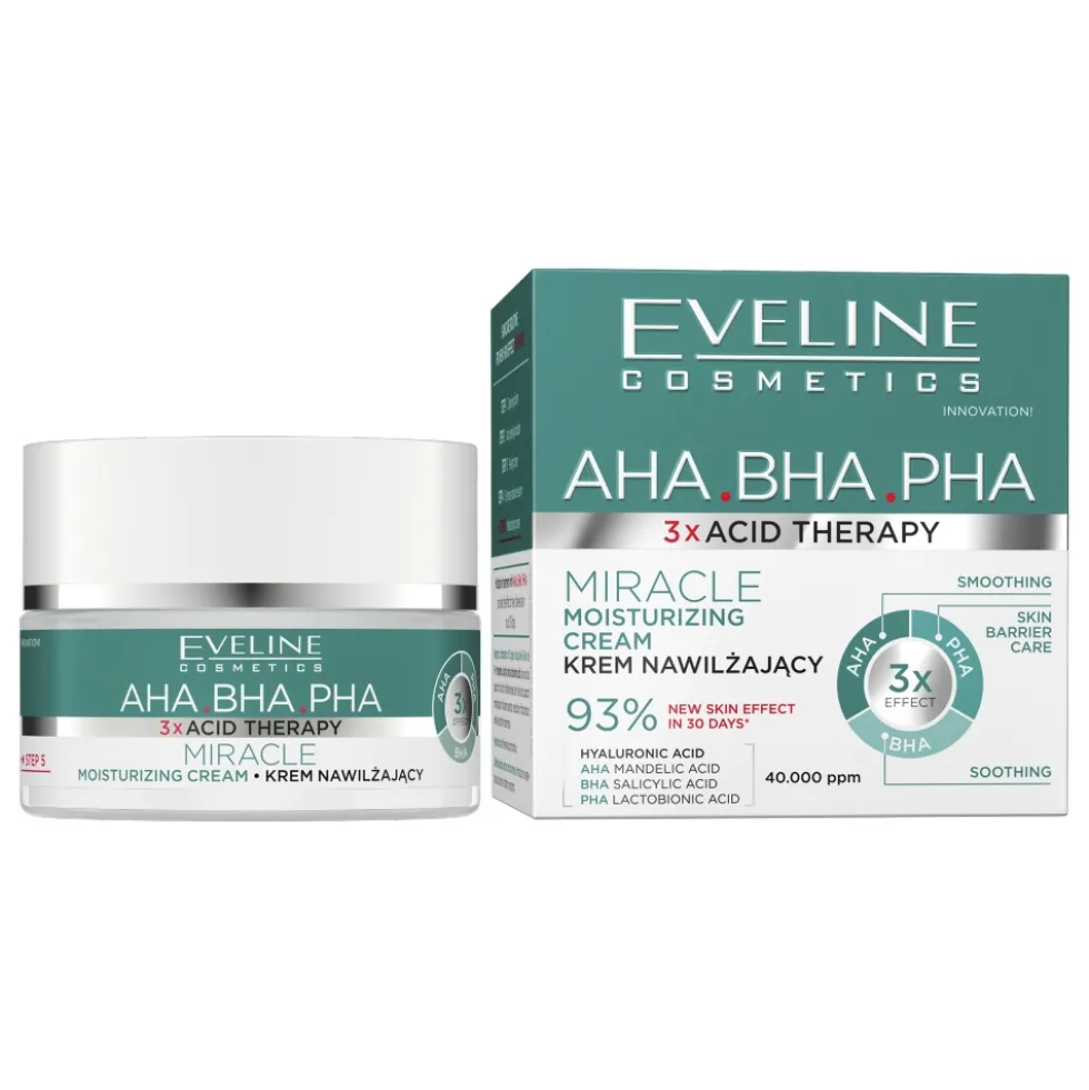Eveline Cosmetics 3 x Acid Therapy krem nawilżający 50ml