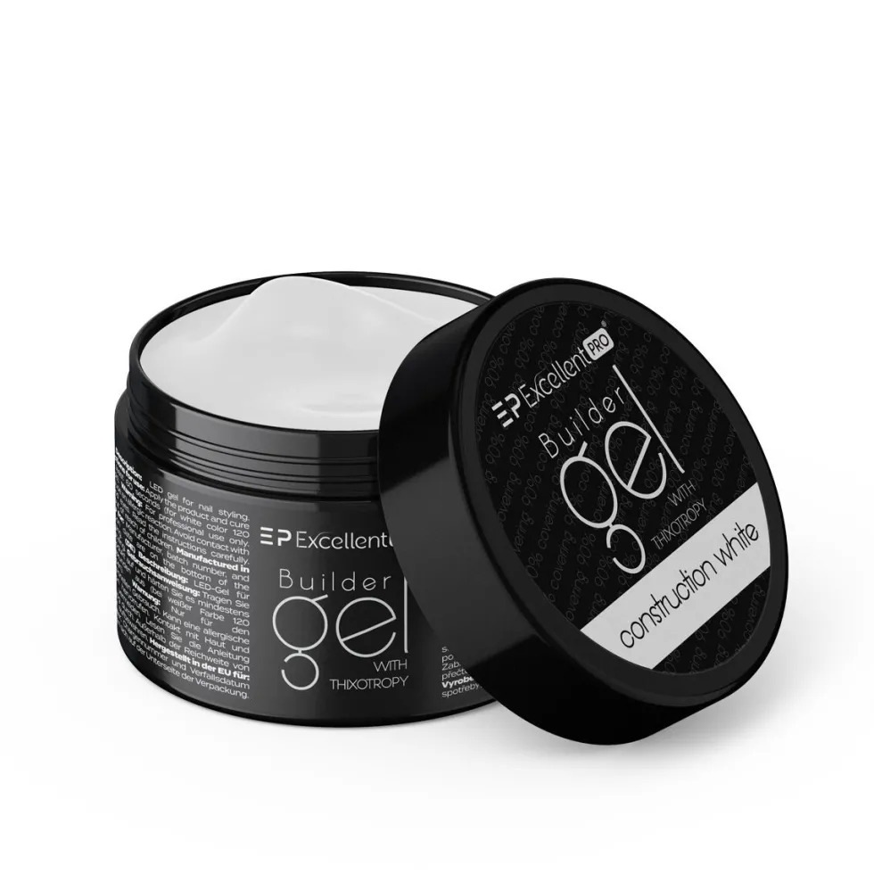 Excellent PRO Builder Gel With Thixotropy żel budujący Construction White 15g