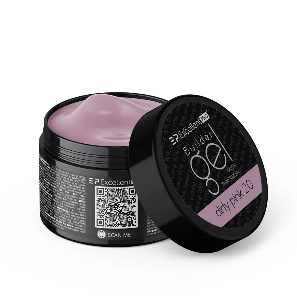 Excellent PRO Builder Gel With Thixotropy żel budujący Dirty Pink 2.0 15g