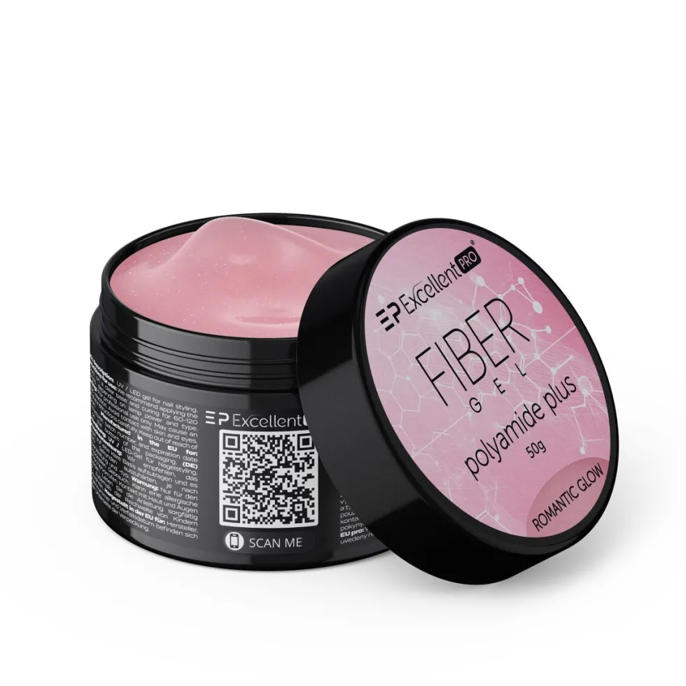 Excellent PRO Fiber Gel Polyamide Plus żel budujący Romantic Glow 50g