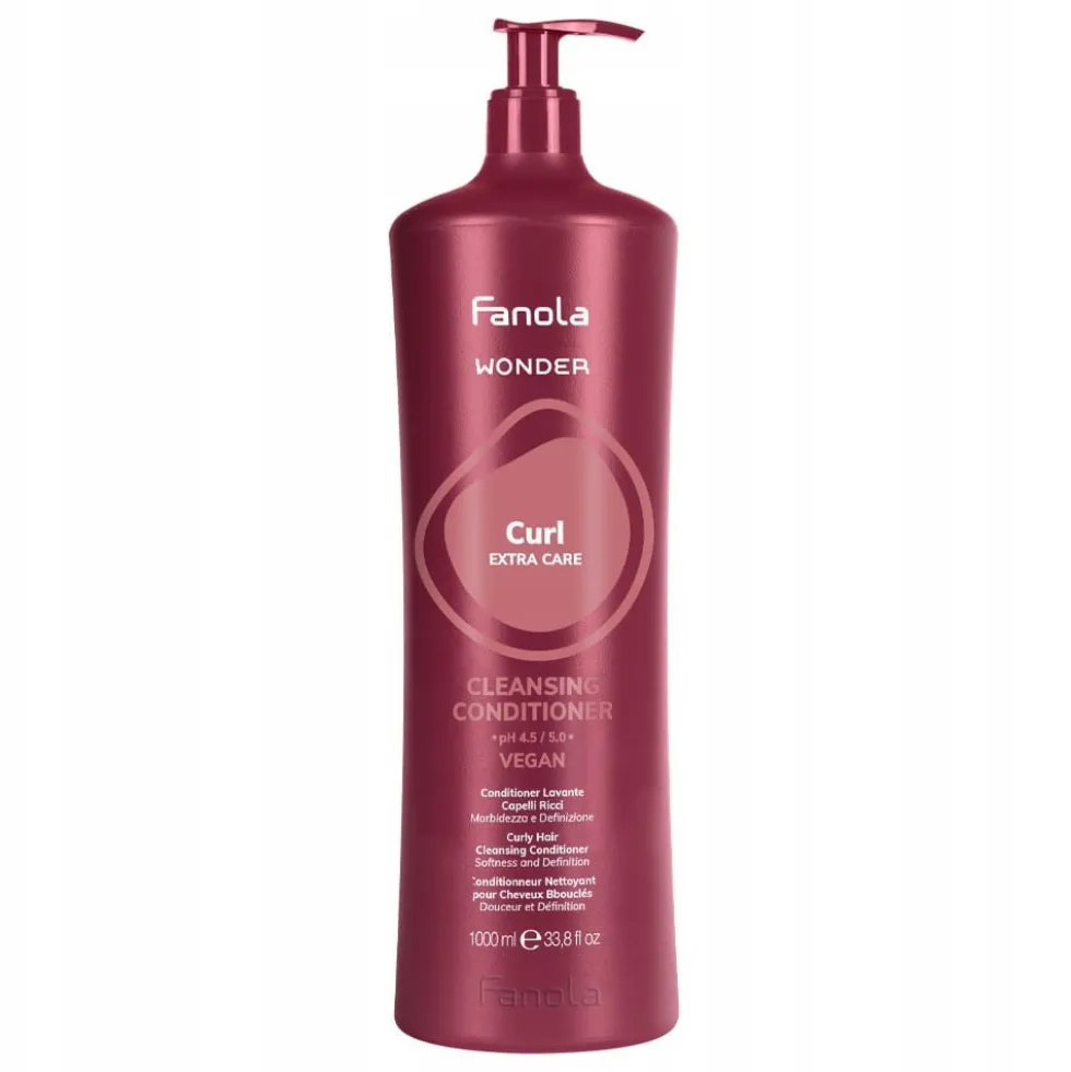 Fanola Wonder Curl Extra Care oczyszczająca odżywka do włosów kręconych 1000ml