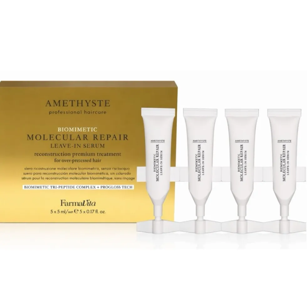 Farmavita Amethyste Biomimetic Molecular Repair regenerujące serum do włosów 5x5ml