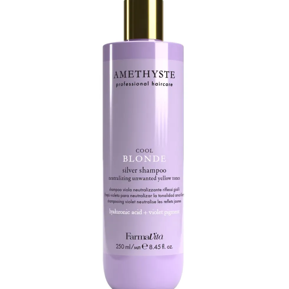 Farmavita Amethyste Cool Blonde szampon do włosów siwych i rozjaśnianych 250ml