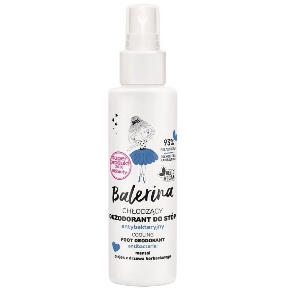 Floslek Balerina chłodzący dezodorant do stóp antybakteryjny 100ml