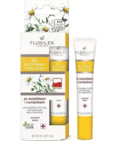 Floslek Żel do powiek i pod oczy ze świetlikiem i rumiankiem 15ml