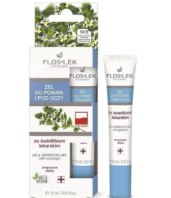 Floslek Żel do powiek i pod oczy ze świetlikiem lekarskim 15ml