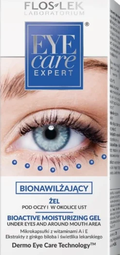 Floslek Eye Care Expert żel bionawilżający pod oczy i w okolice ust 30ml