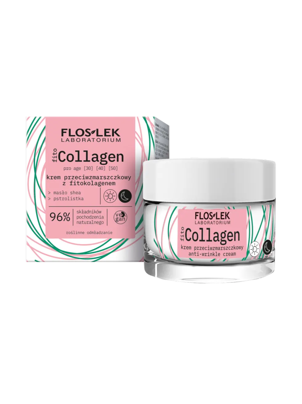 Floslek fitoCollagen Pro Age krem przeciwzmarszczkowy z fitokolagenem na dzień i na noc 50ml