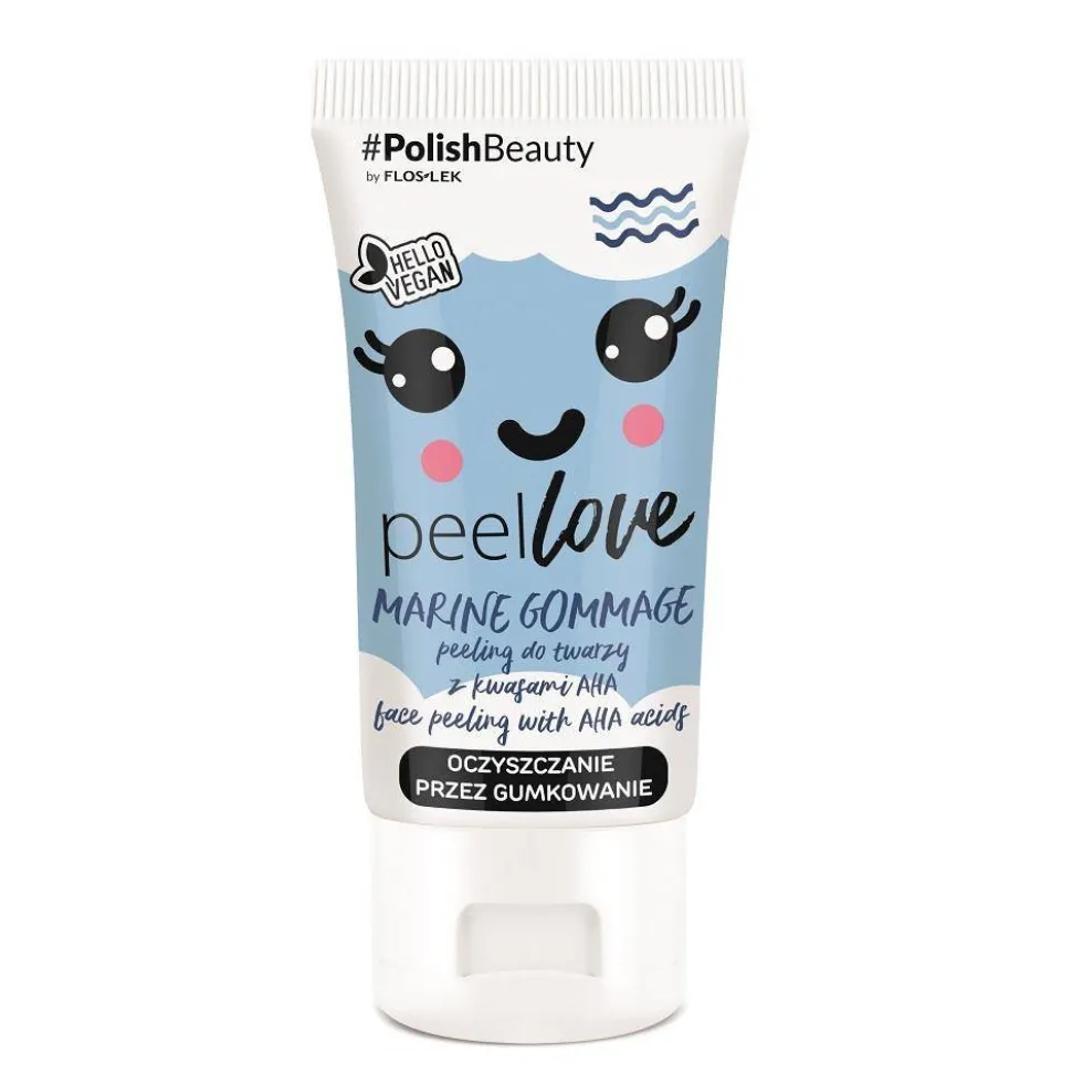Floslek Peellove Marine Gommage peeling do twarzy z kwasami AHA 75ml