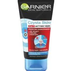 Garnier Czysta Skóra Aktywny Węgiel żel myjący do twarzy 3w1 150ml