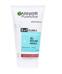 Garnier Czysta Skóra 3 w 1 żel myjący peeling maseczka 150ml