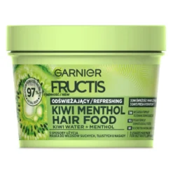 Garnier Fructis Hair Food Kiwi Menthol maska do włosów suchych i tłustych u nasady 400ml