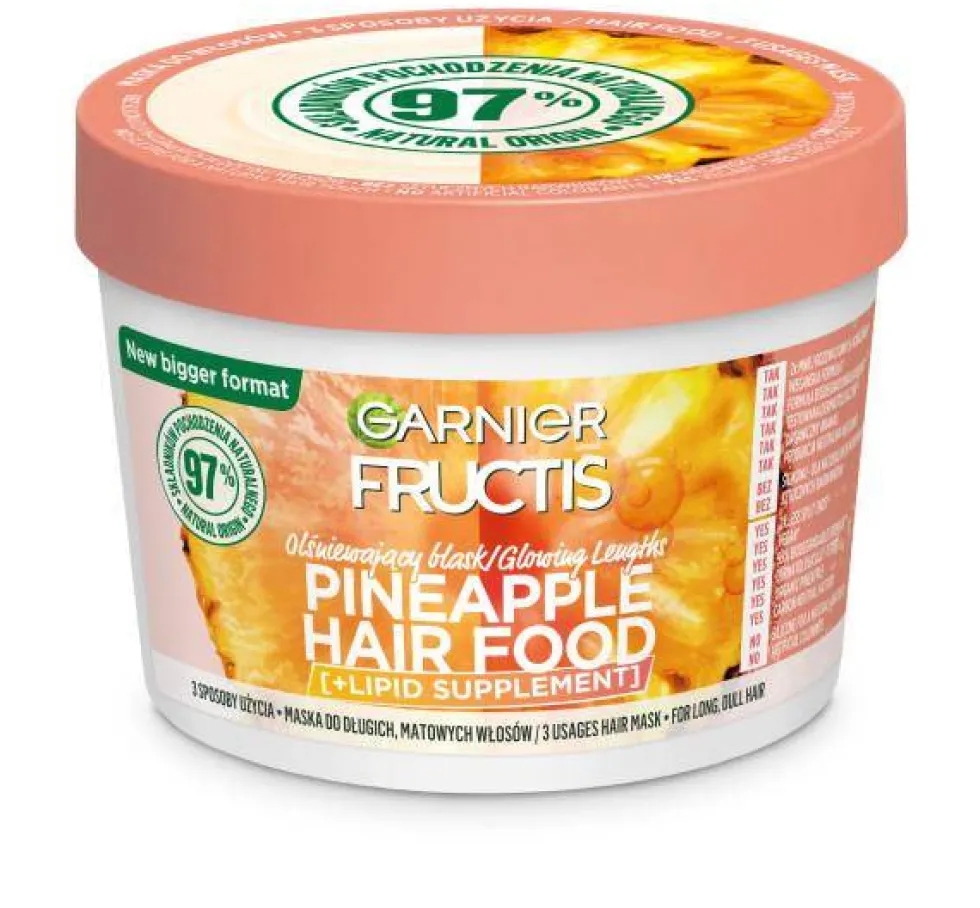 Garnier Fructis Pineapple Hair Food maska do włosów długich i matowych 400ml