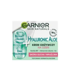 Garnier Hyaluronic Aloe Cream lekki krem odżywczy do skóry suchej i wrażliwej 50ml