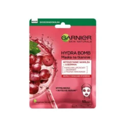 Garnier Hydra Bomb ujędrniająca maska na tkaninie z ekstraktem z pestek winogron i kwasem hialuronowym 28g