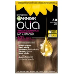 Garnier Olia farba do włosów 6.0 Jasny Brąz