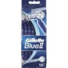 Gillette Blue II Chromium jednorazowe maszynki do golenia dla mężczyzn 10szt
