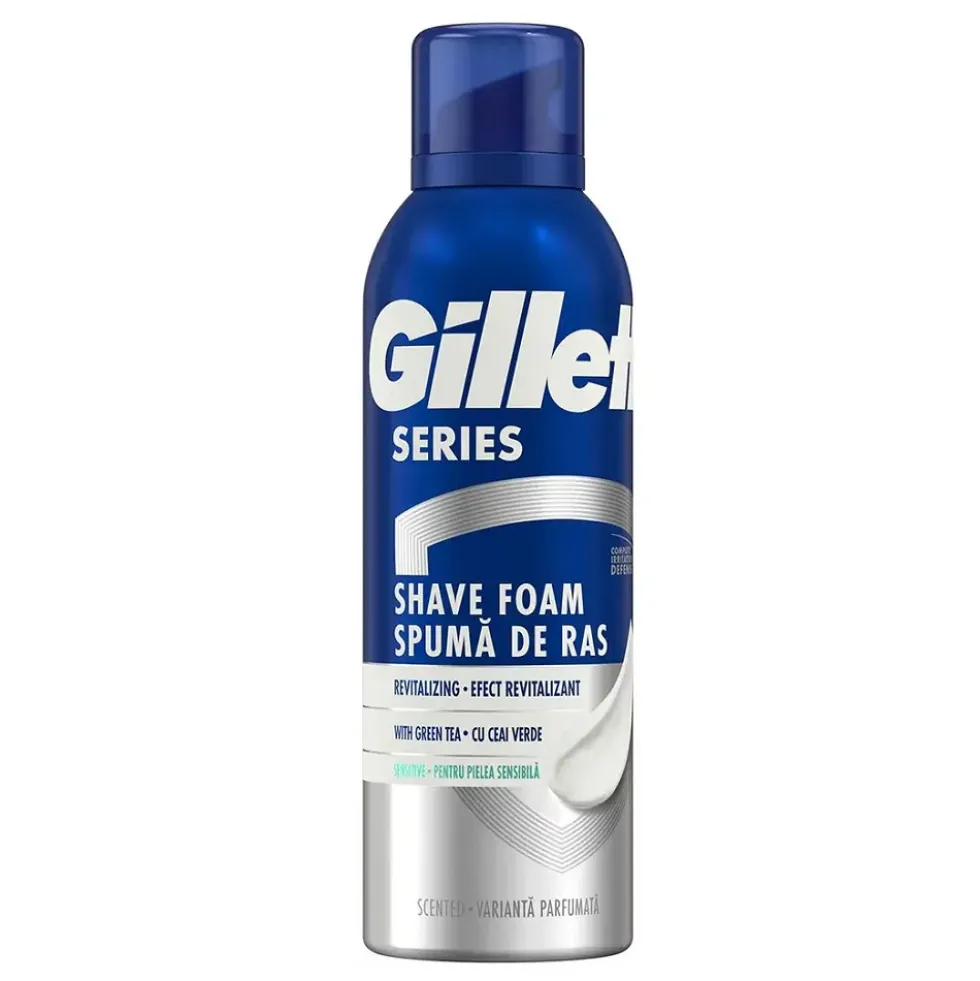 Gillette Series Revitalizing pianka do golenia z zieloną herbatą 200ml