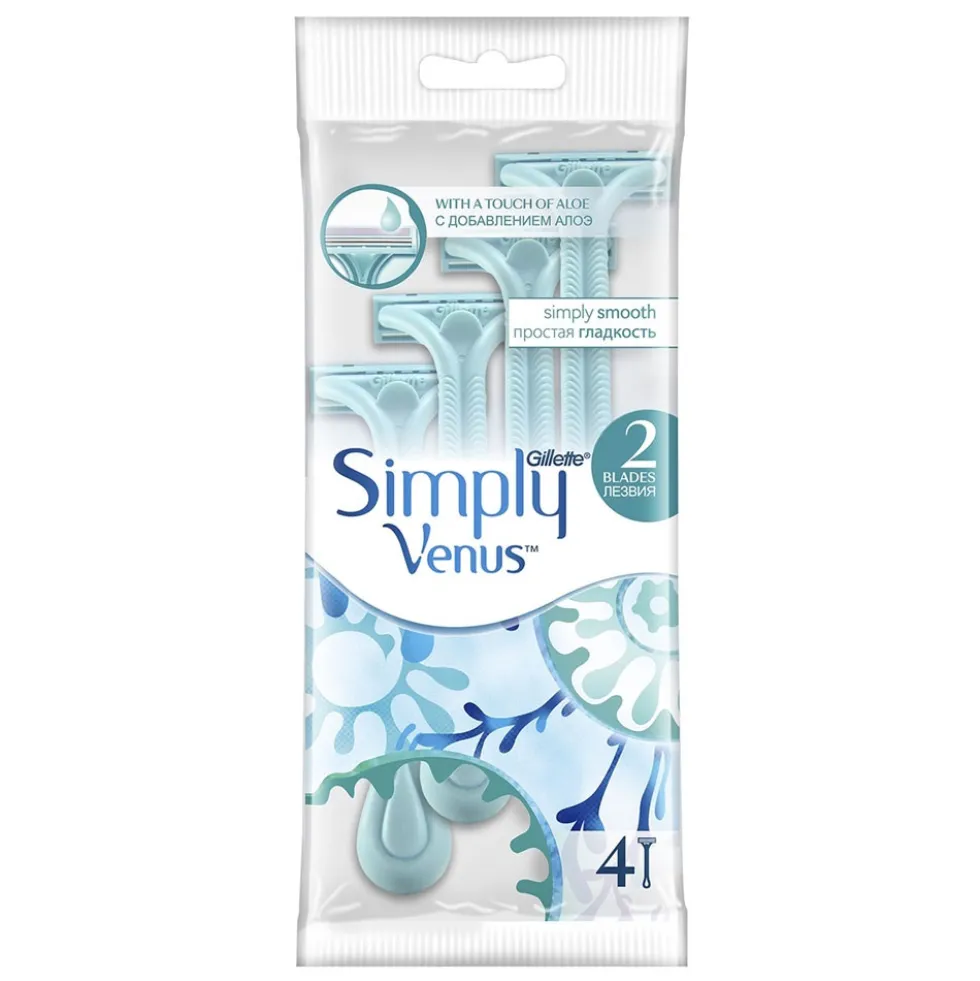 Gillette Simply Venus jednorazowe maszynki do golenia dla kobiet 4szt