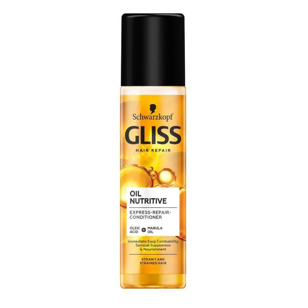 Gliss Oil Nutritive Express Repair Conditioner ekspresowa odżywka regeneracyjna do włosów przesuszonych i nadwyrężonych 200ml