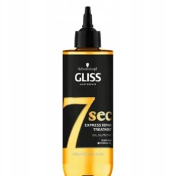 Gliss 7sec Express Repair Treatment Oil Nutritive ekspresowa kuracja do włosów przesuszonych i matowych 200ml