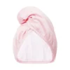 Glov Dwustronny turban do włosów z mikrofibry i wegańskiej satyny szybkie suszenie anti-frizz Satin Pink