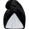 Glov Satin Towel Wrap dwustronny turban satynowy do włosów Black