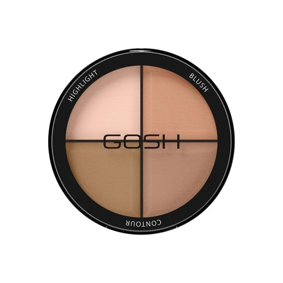 Gosh Contour´n Strobe Kit paleta do konturowania 001 Light 15g