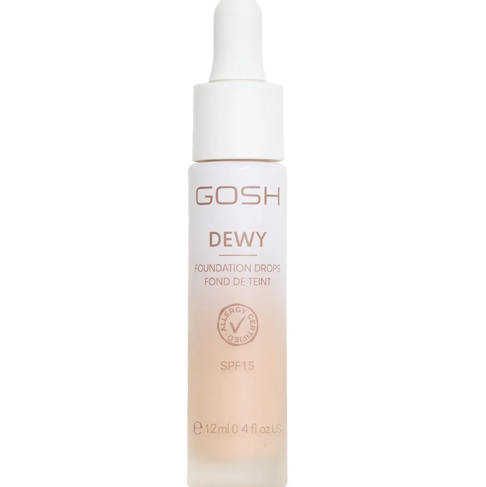 Gosh Dewy Foundation Drops rozświetlający podkład w kroplach 004 Fair 12ml