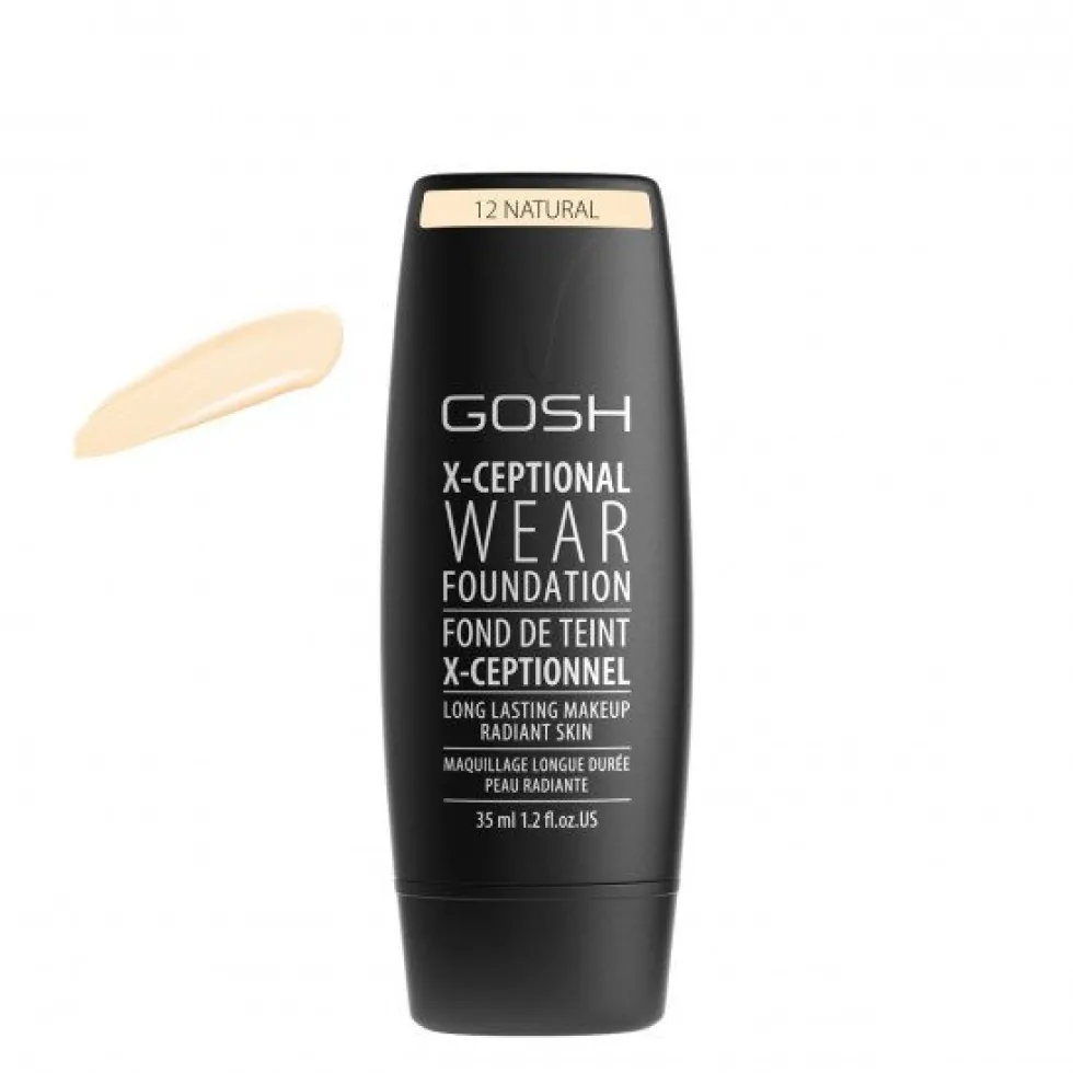 Gosh X-Ceptional Wear Foundation Long Lasting Makeup długotrwały podkład do twarzy 12 Natural 30ml
