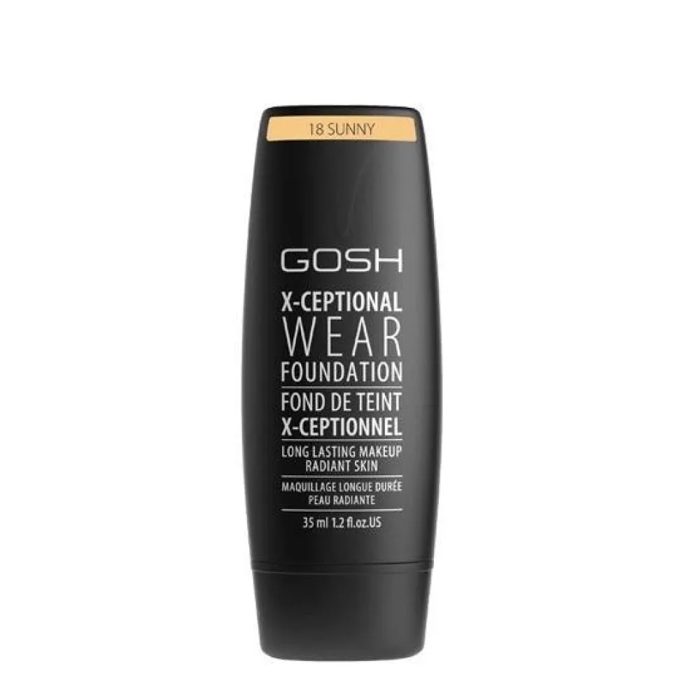 GOSH X-Ceptional Wear Foundation Long Lasting Makeup 18 Sunny 35ml