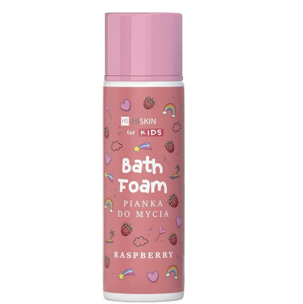 HiSkin Kids Bath Foam pianka do mycia Różowa 250ml