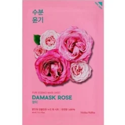 HOLIKA HOLIKA Pure Essence Mask Sheet Damask Rose przeciwzmarszczkowa maseczka z ekstraktem z róży 20ml