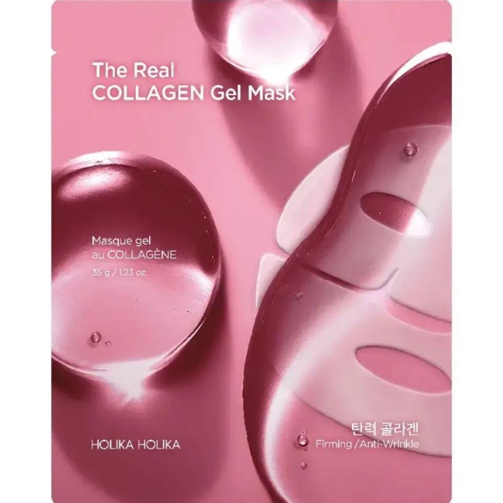 HOLIKA HOLIKA The Real Collagen Gel Mask hydrożelowa maska całonocna poprawiająca elastyczność 35g