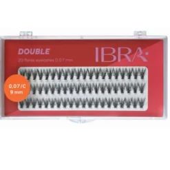 Ibra Kępki sztucznych rzęs Double Knot-Free 0.07 C-9mm 60szt.