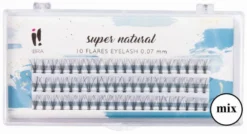 Ibra Super Natural kępki sztucznych rzęs 10 D-0.07mm C Mix